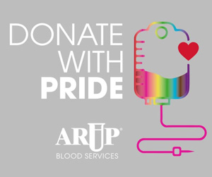Donate with pride logo