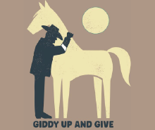 T-shirt with a horse and cowboy on it.