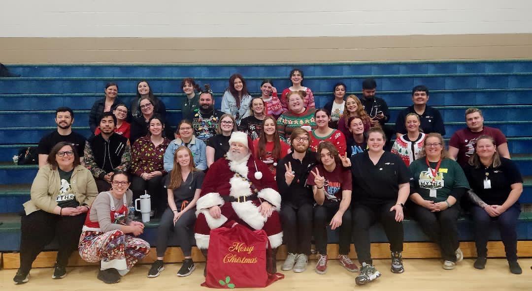 Members of the Health Occupations Students of America club at Copper Hills High School 